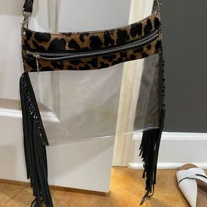Clear purse w/ tassels